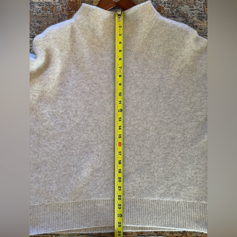 Vince Soft Taupe Cashmere Turtleneck Sweater - Picture 4 of 5